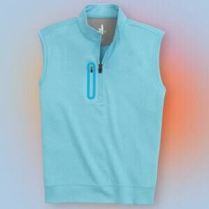JOHNNIE-O GOLF Men’s Medium Blue 1/4 Zip Vest